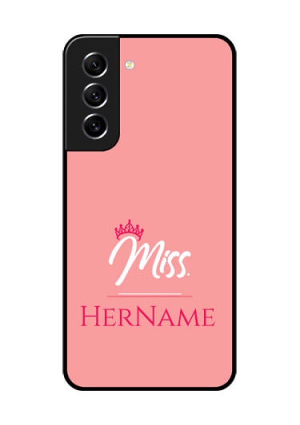 Galaxy S21 FE 5G Custom Glass Phone Case Mrs with Name