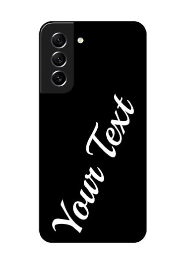Galaxy S21 FE 5G Custom Glass Mobile Cover with Your Name