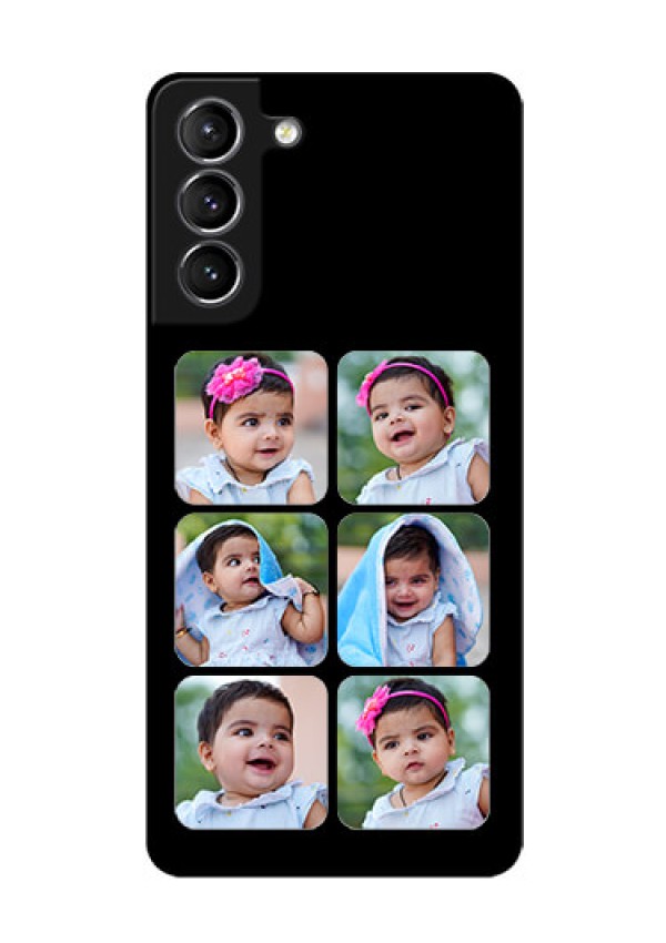 Galaxy s21 Plus Photo Printing on Glass Case  - Multiple Pictures Design