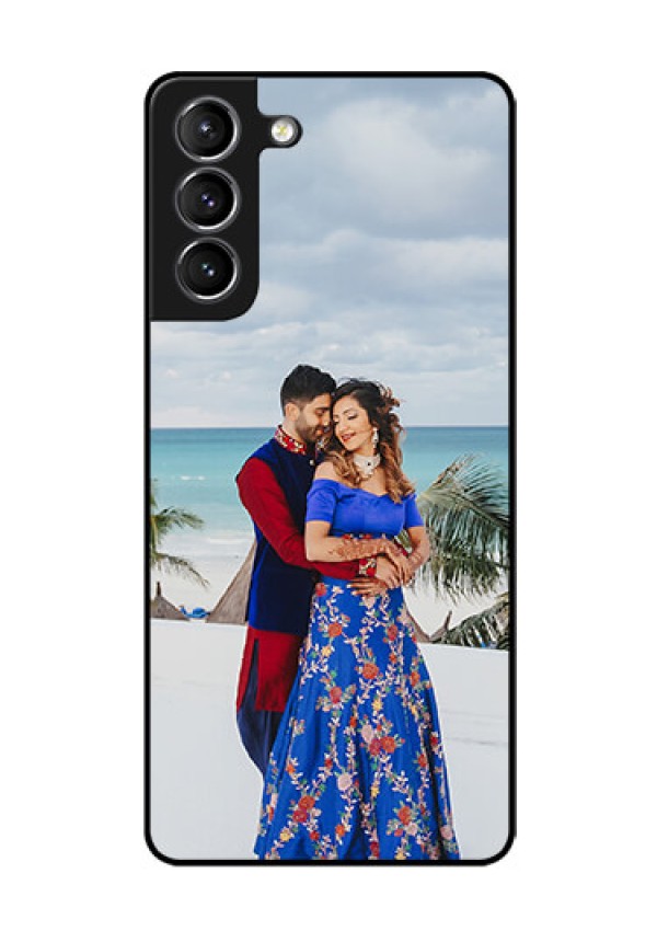 Galaxy s21 Plus Photo Printing on Glass Case  - Upload Full Picture Design