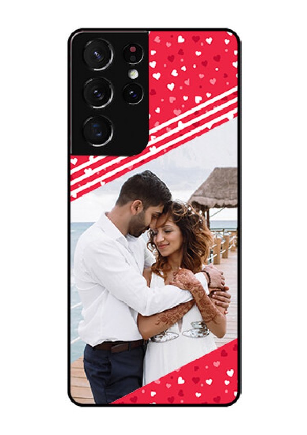 Galaxy S21 Ultra Custom Glass Mobile Case  - Valentines Gift Design