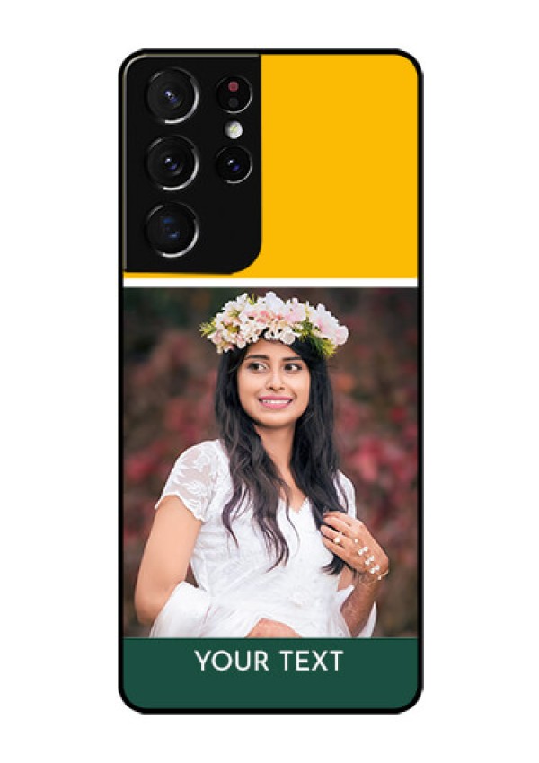 Galaxy S21 Ultra Photo Printing on Glass Case  - Love You Design