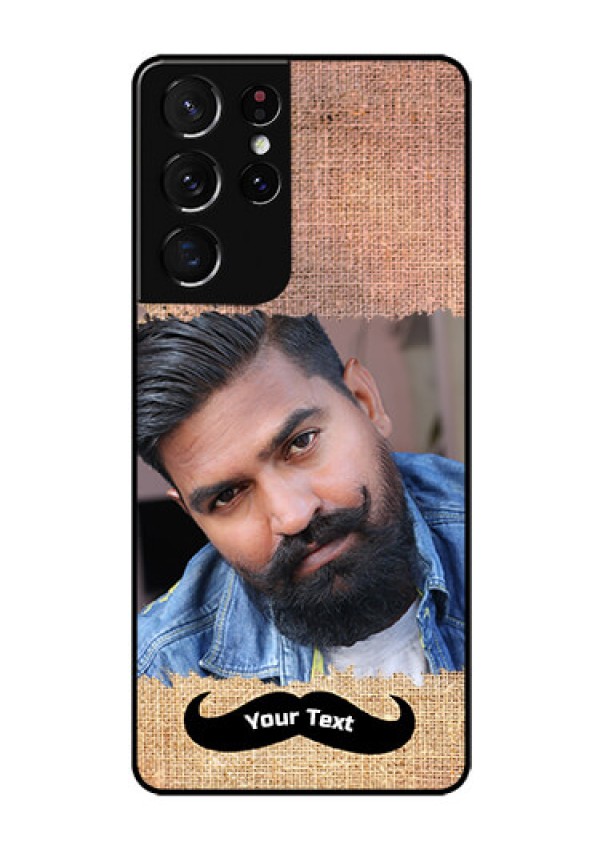 Galaxy S21 Ultra Personalized Glass Phone Case  - with Texture Design