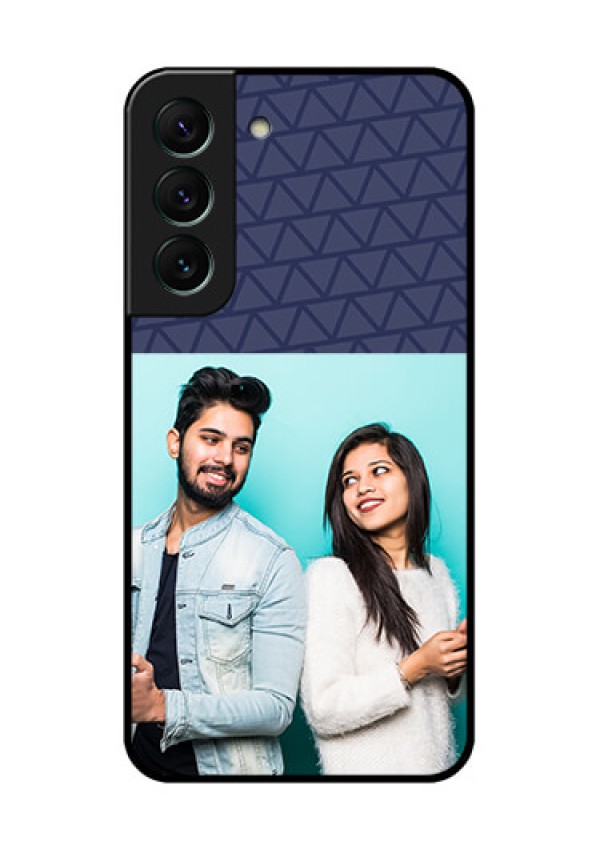 Galaxy S22 5G Photo Printing on Glass Case - with Best Friends Design