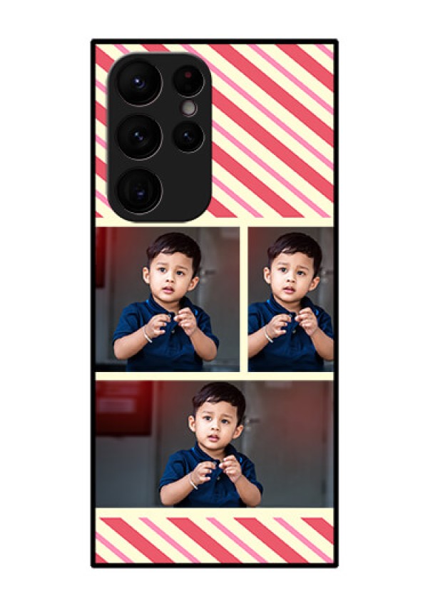 Galaxy S22 Ultra 5G Personalized Glass Phone Case - Picture Upload Mobile Case Design