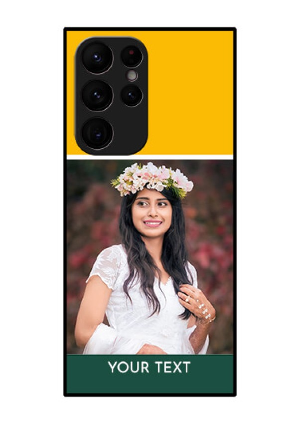 Galaxy S22 Ultra 5G Photo Printing on Glass Case - Love You Design