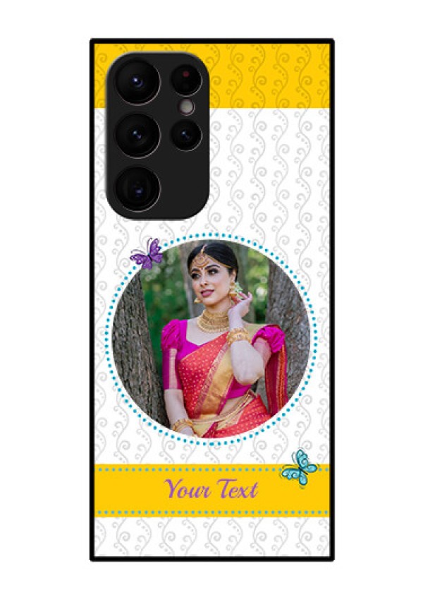 Galaxy S22 Ultra 5G Custom Glass Mobile Case - Girls Premium Case Design