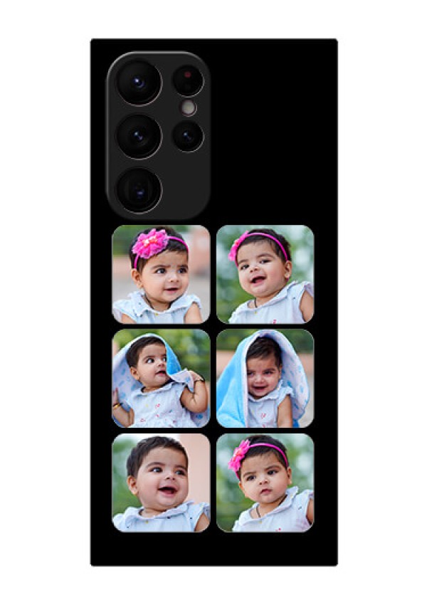 Galaxy S22 Ultra 5G Photo Printing on Glass Case - Multiple Pictures Design