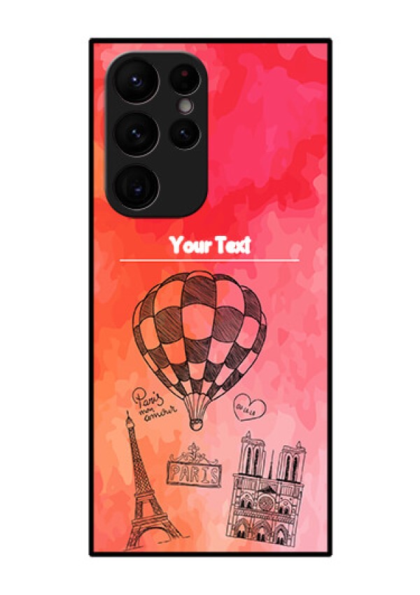 Galaxy S22 Ultra 5G Custom Glass Phone Case - Paris Theme Design