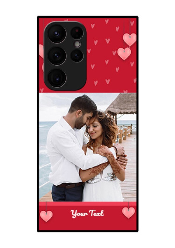 Galaxy S22 Ultra 5G Custom Glass Phone Case - Valentines Day Design
