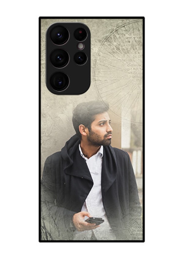 Galaxy S22 Ultra 5G Custom Glass Phone Case - with vintage design