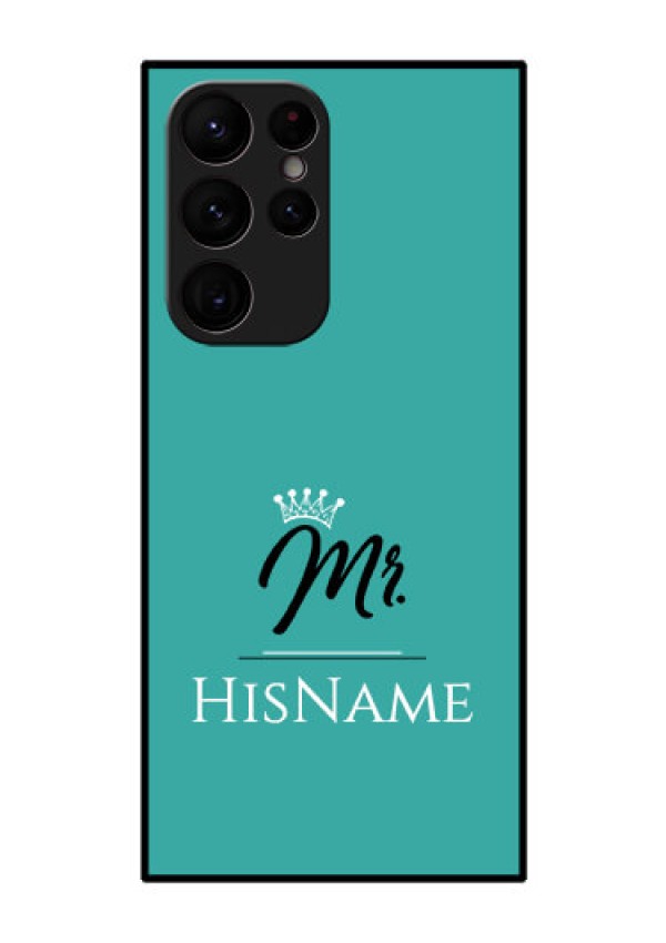 Galaxy S22 Ultra 5G Custom Glass Phone Case Mr with Name
