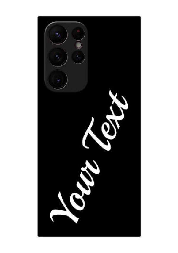 Galaxy S22 Ultra 5G Custom Glass Mobile Cover with Your Name