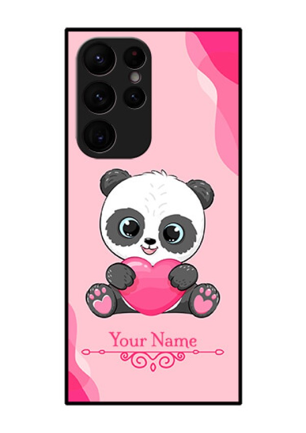 Galaxy S22 Ultra 5G Custom Glass Mobile Case - Cute Panda Design