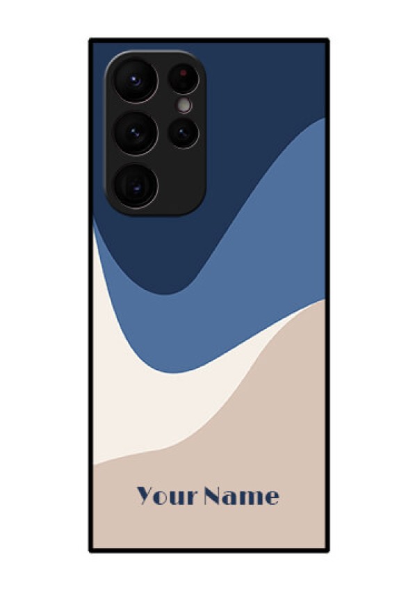 Galaxy S22 Ultra 5G Custom Glass Phone Case - Abstract Drip Art Design