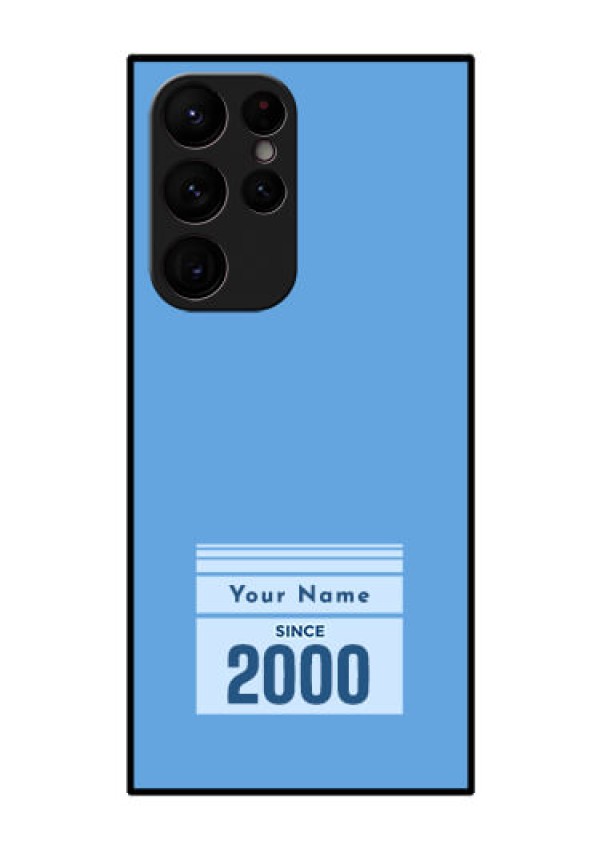 Galaxy S22 Ultra 5G Custom Glass Mobile Case - Custom Year of birth Design