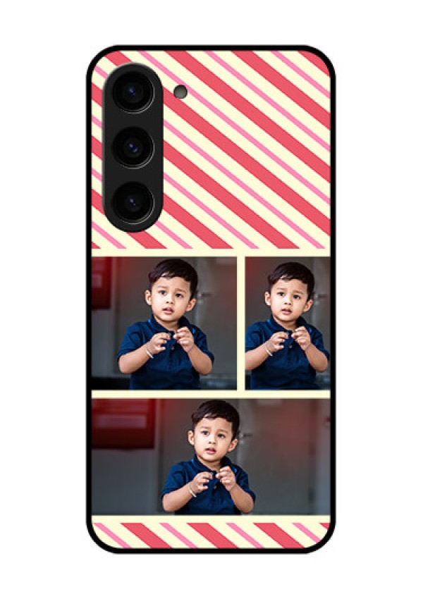 Galaxy S23 5G Personalized Glass Phone Case - Picture Upload Mobile Case Design