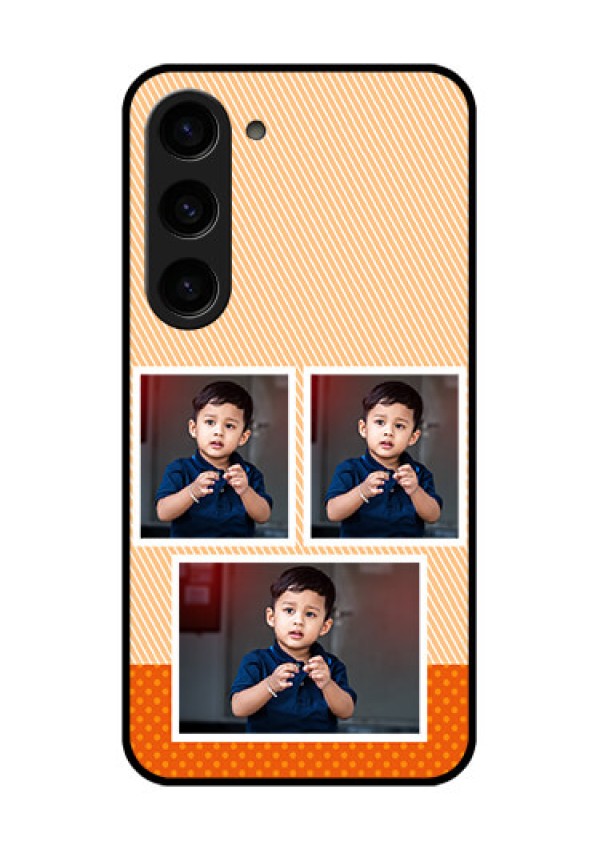 Galaxy S23 5G Photo Printing on Glass Case - Bulk Photos Upload Design