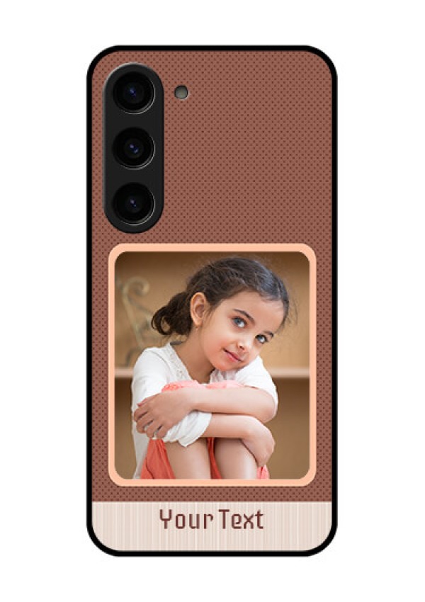 Galaxy S23 5G Custom Glass Phone Case - Simple Pic Upload Design