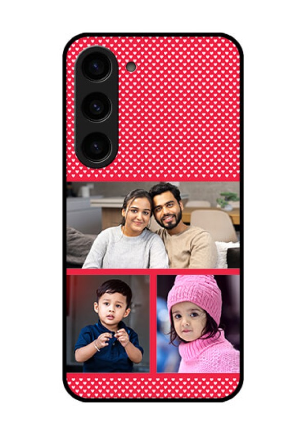 Galaxy S23 5G Personalized Glass Phone Case - Bulk Pic Upload Design