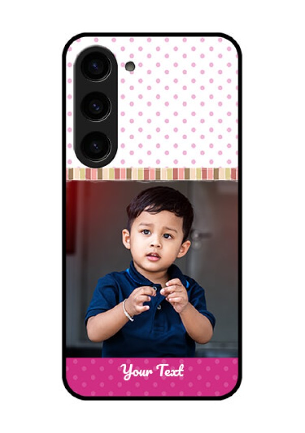 Galaxy S23 5G Photo Printing on Glass Case - Cute Girls Cover Design