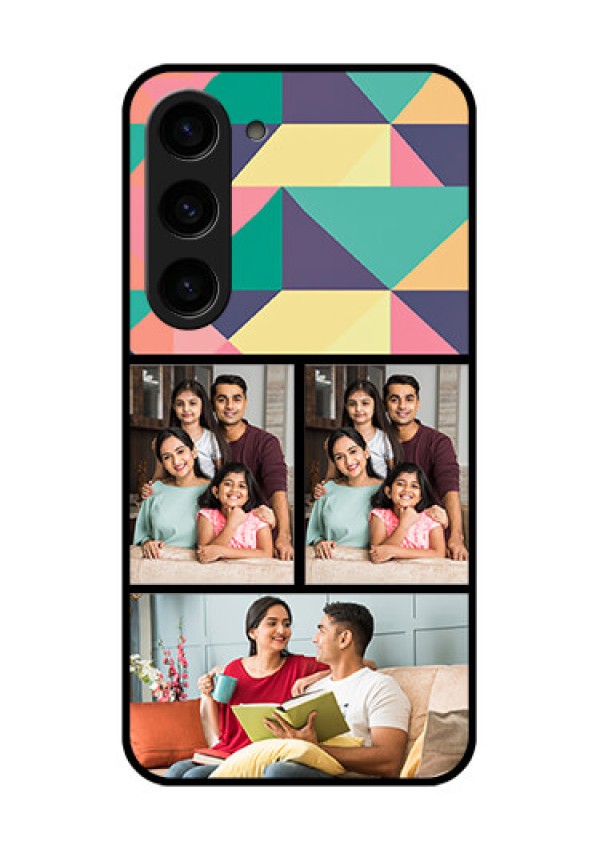 Galaxy S23 5G Custom Glass Phone Case - Bulk Pic Upload Design