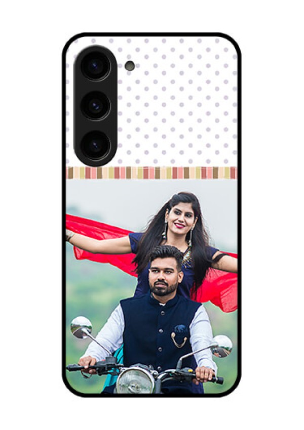 Galaxy S23 5G Photo Printing on Glass Case - Cute Family Design