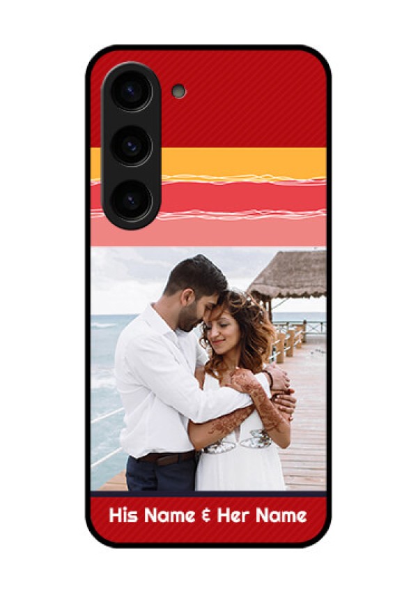 Galaxy S23 5G Custom Glass Mobile Case - Colorful Case Design