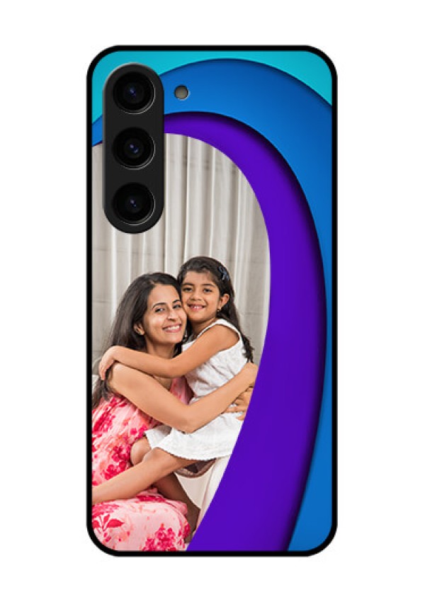 Galaxy S23 5G Photo Printing on Glass Case - Simple Pattern Design