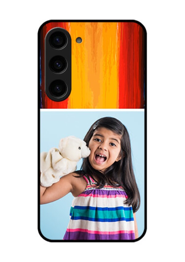 Galaxy S23 5G Personalized Glass Phone Case - Multi Color Design
