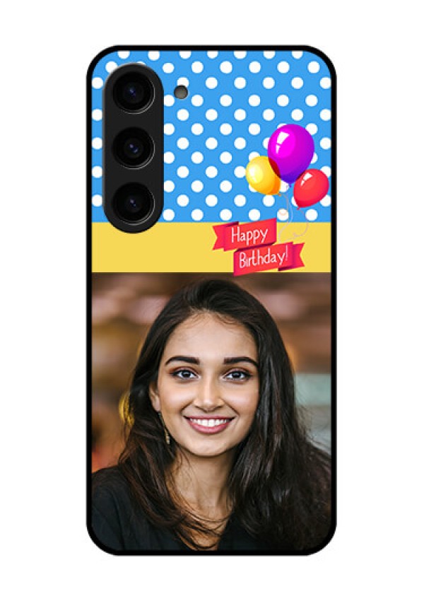 Galaxy S23 5G Custom Glass Mobile Case - Happy Birthday Design