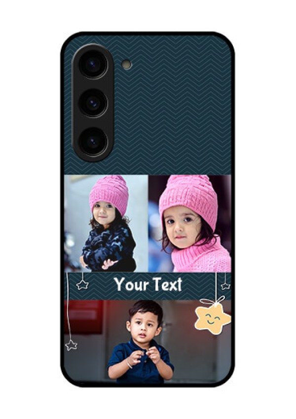 Galaxy S23 5G Custom Glass Mobile Case - Hanging Stars Design