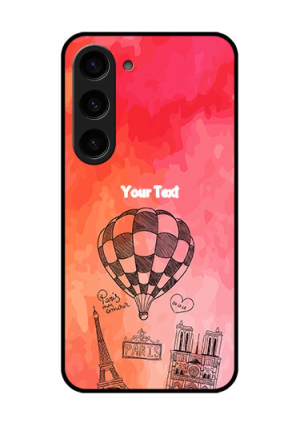 Galaxy S23 5G Custom Glass Phone Case - Paris Theme Design
