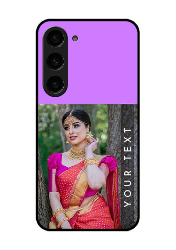 Galaxy S23 5G Custom Glass Mobile Case - Birthday Icons Design