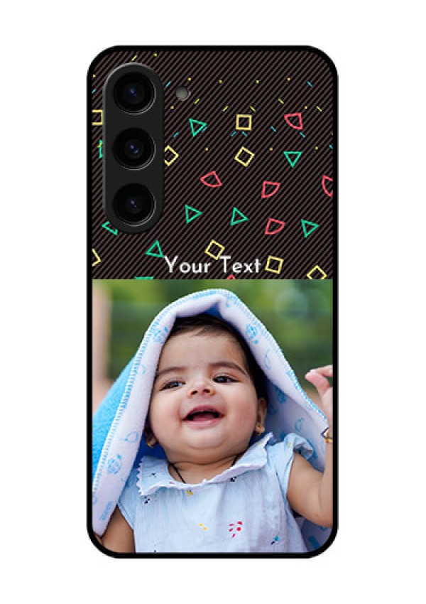 Galaxy S23 5G Custom Glass Phone Case - with confetti birthday design