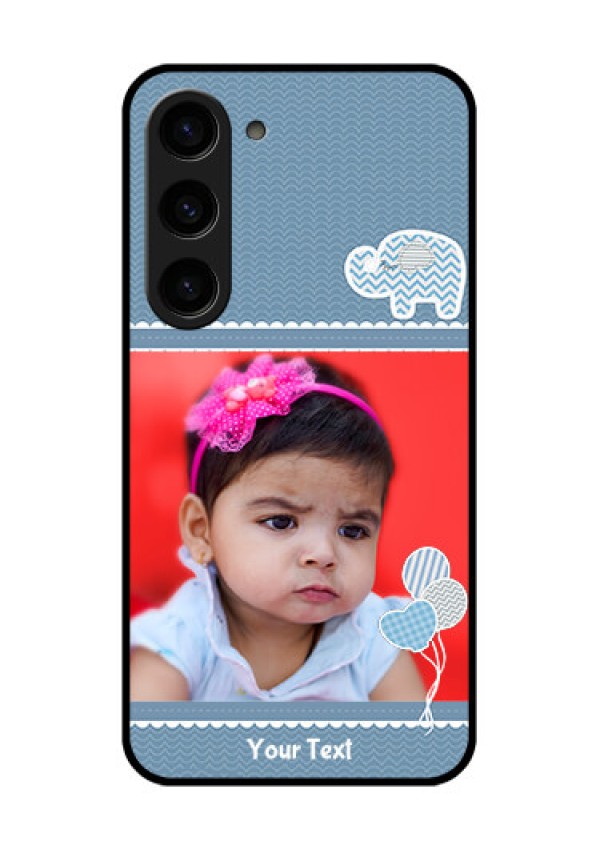 Galaxy S23 5G Photo Printing on Glass Case - with Kids Pattern Design
