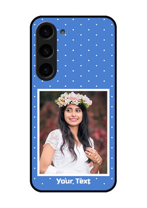 Galaxy S23 5G Photo Printing on Glass Case - Polka dots design