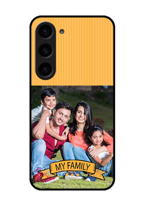 Galaxy S23 5G Custom Glass Phone Case - My Family Design