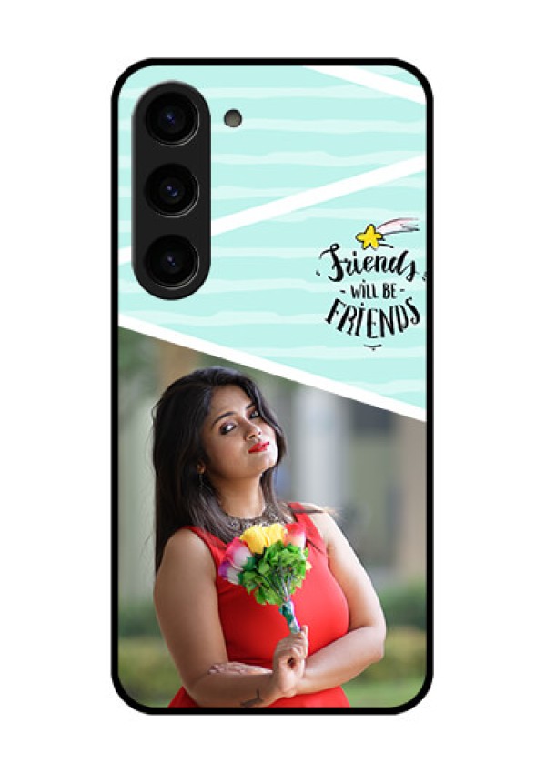 Galaxy S23 5G Custom Glass Phone Case - Friends Picture Icon Design
