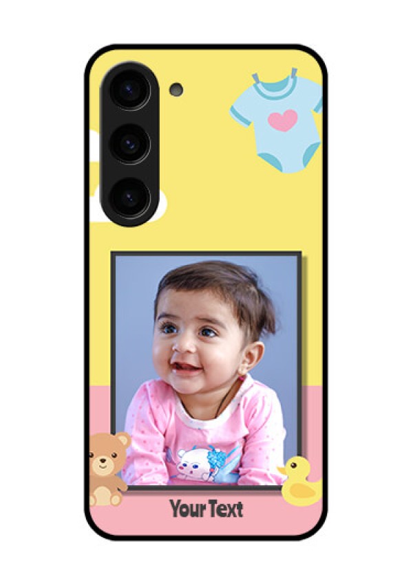 Galaxy S23 5G Photo Printing on Glass Case - Kids 2 Color Design
