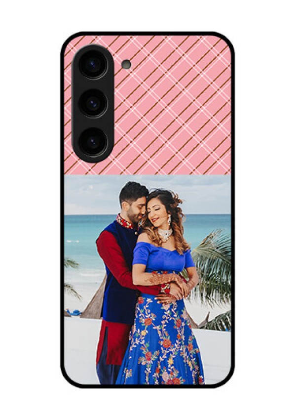 Galaxy S23 5G Personalized Glass Phone Case - Together Forever Design