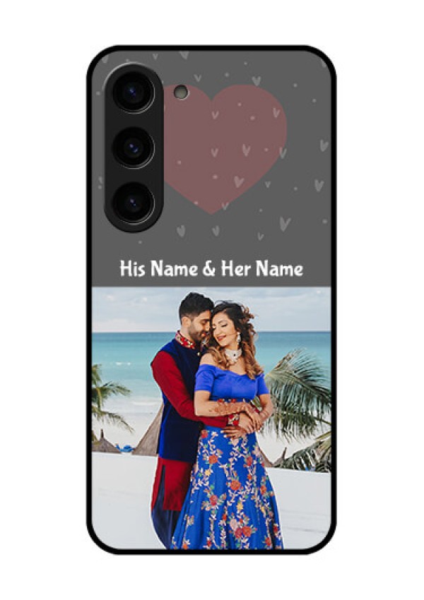 Galaxy S23 5G Custom Glass Mobile Case - Buy Love Design with Photo Online