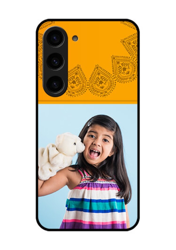 Galaxy S23 5G Personalized Glass Phone Case - Photo Wedding Design