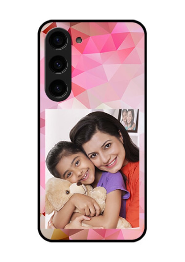 Galaxy S23 5G Photo Printing on Glass Case - Abstract Triangle Design
