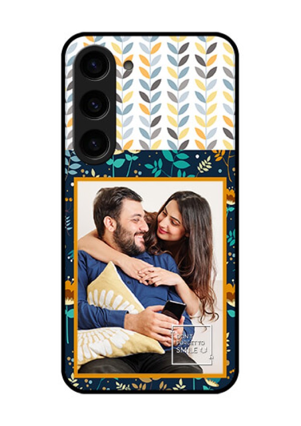 Galaxy S23 5G Custom Glass Mobile Case - Pattern Design