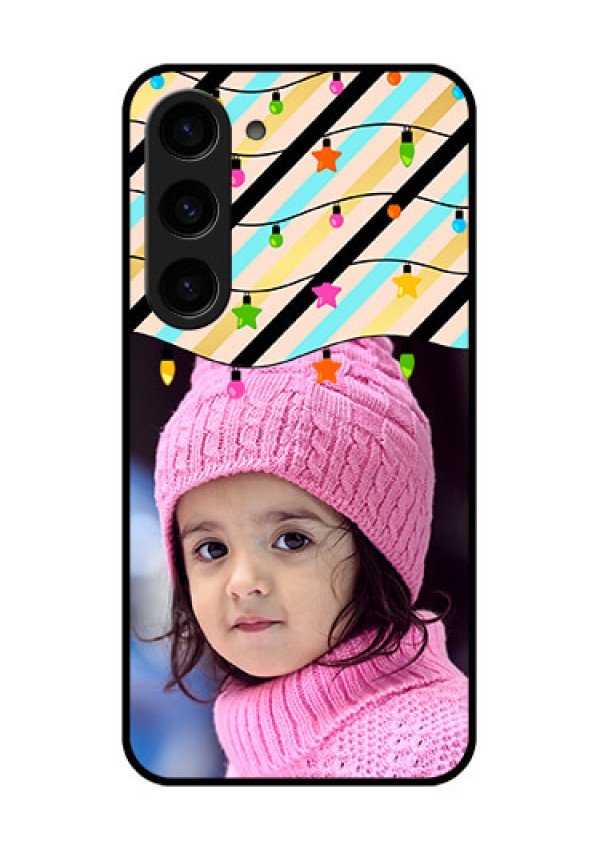 Galaxy S23 5G Custom Glass Mobile Case - Lights Hanging Design