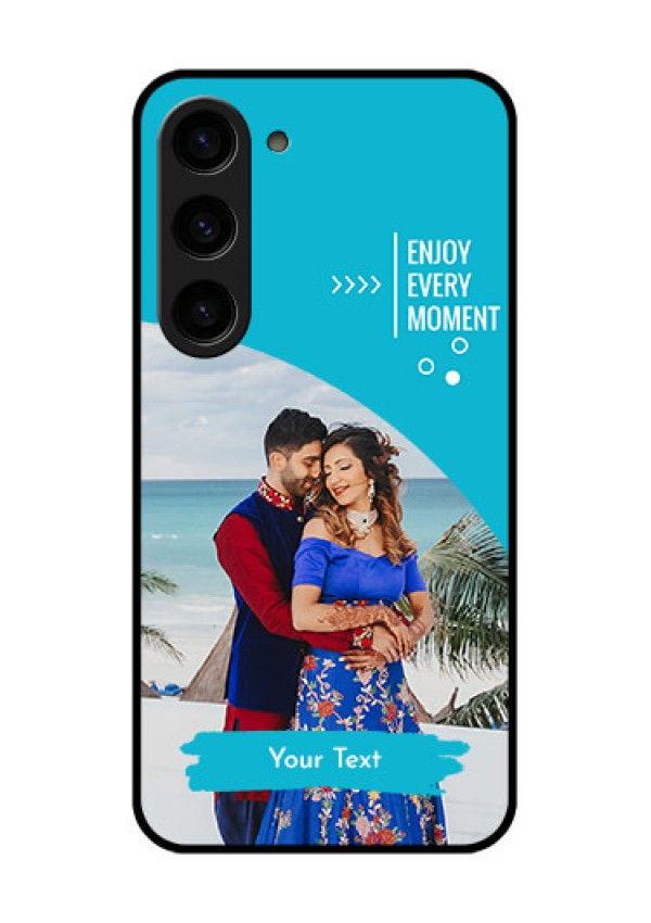 Galaxy S23 5G Custom Glass Mobile Case - Happy Moment Design