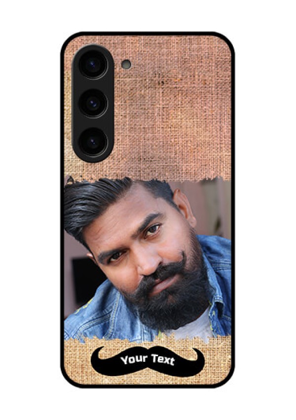 Galaxy S23 5G Personalized Glass Phone Case - with Texture Design