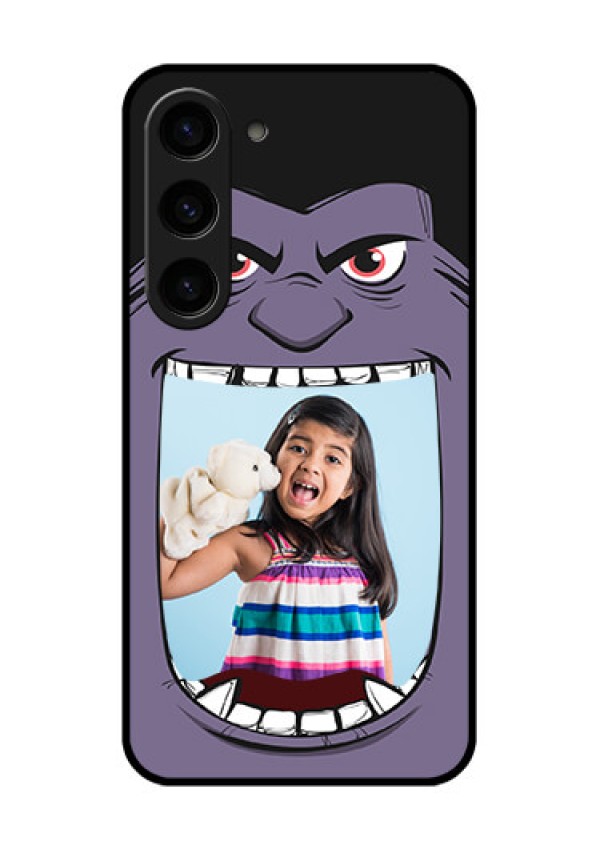Galaxy S23 5G Custom Glass Phone Case - Angry Monster Design