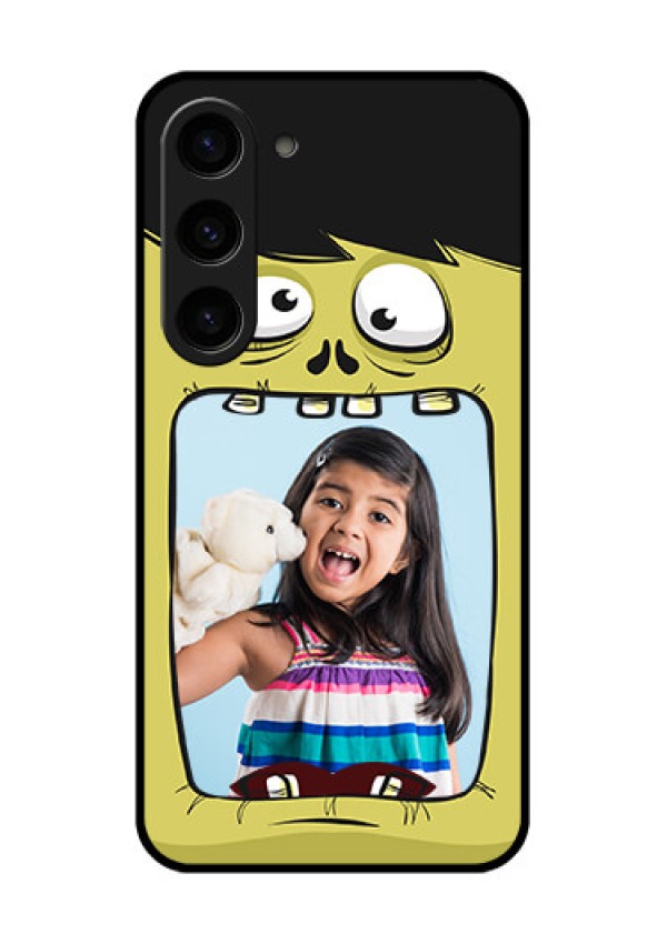 Galaxy S23 5G Personalized Glass Phone Case - Cartoon monster back case Design